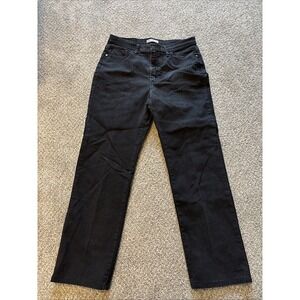 Womens Lee Black Straight‎ Leg Skinny Jeans Size 12 Medium